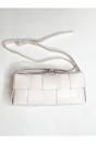 Cream Woven PU Shoulder Bag, Image 3 of 4