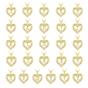 Gold Statement Love Heart Initial Necklace Gold Plated Necklace, Image 5 of 6