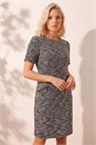 Chocolate Petite Boucle Dress, Image 1 of 4