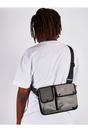 Olive Nylon Chest Bag in Moss, Image 5 of 5