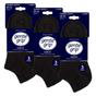Black 9 Pack Honeycomb Top Ankle Cotton Socks, Image 3 of 3