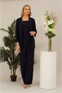 Navy  Julianna Jumpsuit & Jacket Set, Image 1 of 4