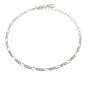 Silver Silver Everyday Figaro Chain Stacking Bracelet, Image 1 of 1