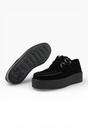 Black TUK Footwear Black Viva High Creeper Goth Shoes - AV7757, Image 4 of 7