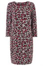 Pink Animal Leopard Print Tunic Dress, Image 5 of 5