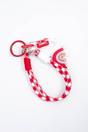 Red Rainbow Clip On Bag Charm in Red, Image 3 of 3
