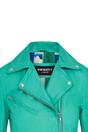 Aqua Classic Brando Biker Leather Jacket, Image 6 of 8
