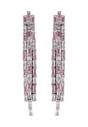 Light Pink Diva Chain Tassel Earrings, Image 1 of 5