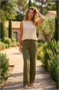 Ivory  Textured Frill Hem Knit Vest, Image 2 of 4