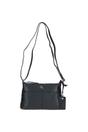 Black 'Dublin' Elegant Real Leather Crossbody Bag, Image 3 of 5