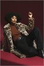 Brown Premium Animal Faux Fur Coat, Image 1 of 8