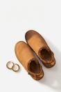 Khaki iKrush Khaki Niraya Faux Suede Slingback Mule Sandals With Cuff Strap, Image 7 of 8