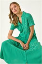 Jade V-Neck Sequin Button Midi Dress, Image 2 of 5