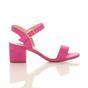 Fuchsia AJVANI Fuchsia Mid Block Heel Strappy Sandals, Image 2 of 6