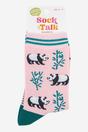 Light Pink Sock Talk Light Pink Panda Bamboo Ankle Socks, Image 4 of 4