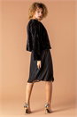 Black Faux Fur Bolero Jacket, Image 3 of 4