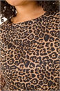 Natural  Curve Animal Print A-Line Stretch Dress, Image 6 of 9