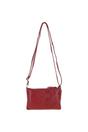 Red Genuine Leather Crossbody Bag, Image 5 of 6