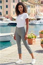 KHAKI Petite Cropped Stretch Trouser, Image 3 of 3