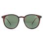 Brown Round Brown Turtle Rubbertouch G15 Green Polarized Sunglasses, Image 1 of 4