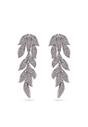 Silver Silver Leafy Cascading Dangle Earrings, Image 1 of 5