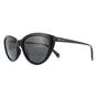 Black Cat Eye Black Grey Polarized Sunglasses, Image 2 of 4