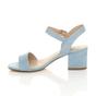 Light Blue AJVANI Light Blue Mid Block Heel Strappy Sandals, Image 3 of 5
