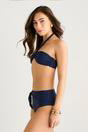 Navy Navy Twist Front Halter Neck Bikini Top, Image 4 of 4