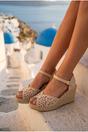  Saoirse Cut Out Detail Espadrille Sandals, Image 4 of 5