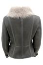 Grey Toscana Shearling Flying Jacket-Teresina, Image 6 of 6
