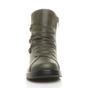 Khaki AJVANI Khaki Low Wedge Comfort Button Ankle Boots, Image 6 of 6