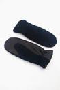 Navy Blue Borg Fleece Winter Mittens, Image 2 of 4