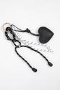 Black Love Heart Clip On Bag Charm, Image 1 of 3