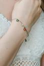 Silver Rainbow Sunflower Dangle Bracelet, Image 1 of 2