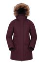 Burgundy Tarka II Long Padded Jacket, Image 1 of 5