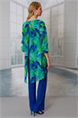 Jade Julianna V-Neck Chiffon Overlay Top, Image 3 of 4
