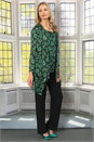 Emerald Julianna Floral Hanky Hem Chiffon Jacket, Image 3 of 5