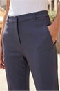 Dark Grey Long Straight Leg Stretch Trouser, Image 4 of 4