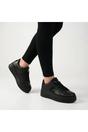 Gold iKrush Gold Malina Chunky Platform Glitter Detail Trainers, Image 4 of 8
