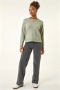 Sage Ribbon Bow Tie Back Jumper, Image 2 of 5