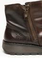 Brown Womens Leather Heel Ankle Boots - Mon944, Image 7 of 8