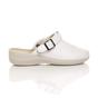 White AJVANI White Low Wedge Slingback Clogs Mules, Image 2 of 6