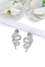 Silver Silver colored Serpent Earrings, Image 2 of 4
