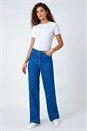 Denim Cotton Blend Wide Leg Stretch Jeans, Image 4 of 7