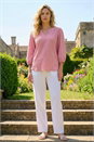 Rose Broderie Detail Tunic Top, Image 2 of 4