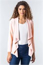 Pink Tab Back Waterfall Jacket , Image 1 of 4