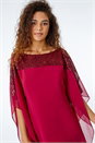 Port Sequin Embellished Chiffon Overlay Top, Image 4 of 5