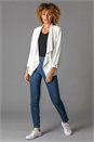 Ivory  Waterfall Front Bow Sleeve Jacket, Image 3 of 4