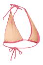 Light Pink Textured Triangle Cups Bikini Top, Image 2 of 3