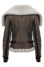Tan Merino Sheepskin Aviator Leather Jacket, Image 4 of 5